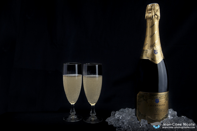Photographies publicitaires pour le Champagne Potié